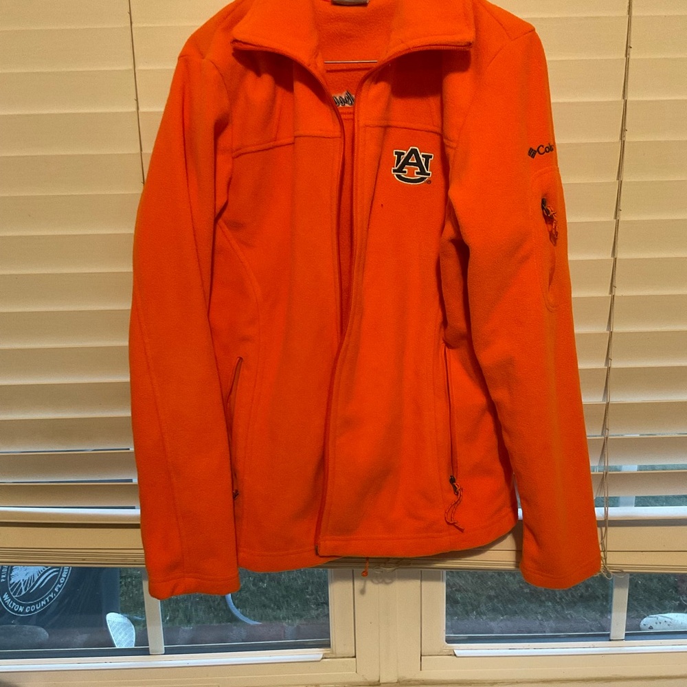 Columbia Vibrant Orange Jacket with Auburn Emblem